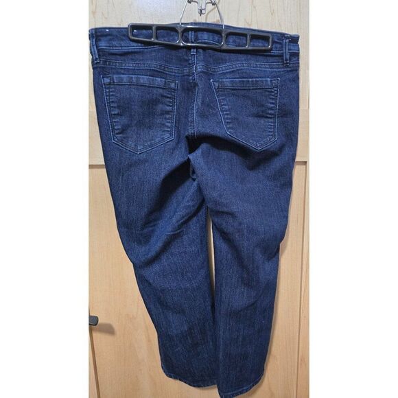 Ann Taylor LOFT Modern Crop Jeans Size 30/10 Dark Wash Denim Straight-Leg Womens - Picture 3 of 13